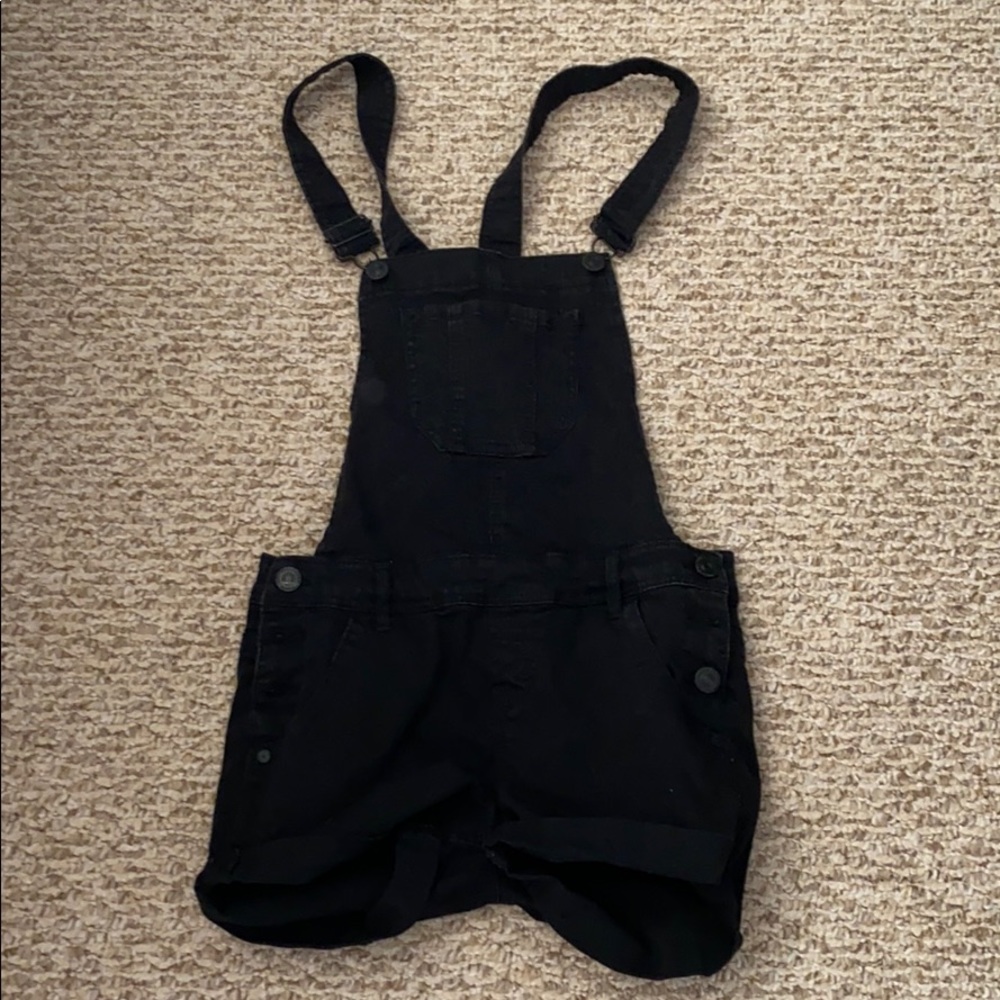 Black Overall Shorts